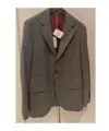 Brunello Cucinelli Long Sleeve Blazer In Brown