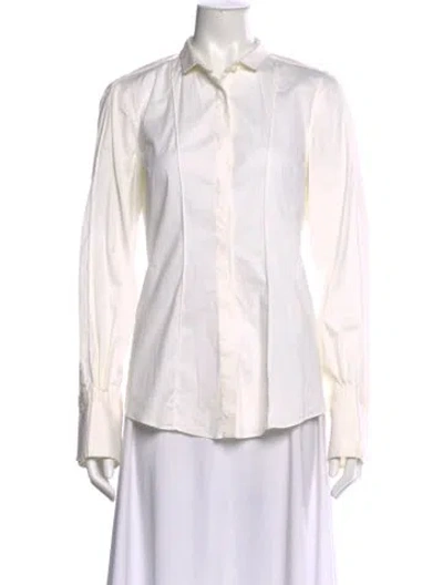 Pre-owned Brunello Cucinelli Long Sleeve Blouse In Neutral
