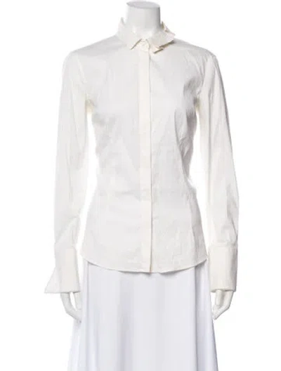 Pre-owned Brunello Cucinelli Long Sleeve Blouse In Neutral