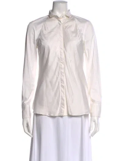 Pre-owned Brunello Cucinelli Long Sleeve Blouse In Neutral