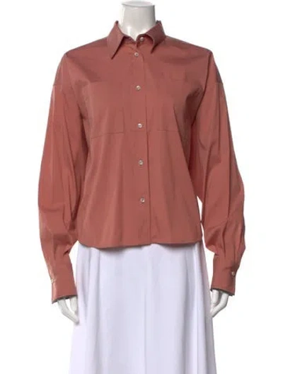 Pre-owned Brunello Cucinelli Long Sleeve Blouse W/ Tags In Pink
