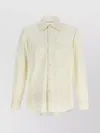 Brunello Cucinelli Long Sleeve Button-down Collar Shirt In Neutral