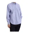 Brunello Cucinelli Long-sleeve Button-up Shirt In Blue