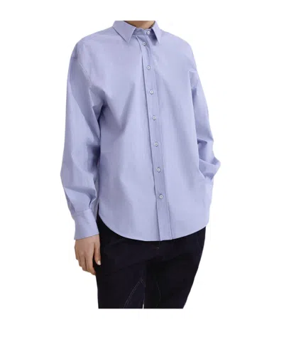 Brunello Cucinelli Long-sleeve Button-up Shirt In Blue