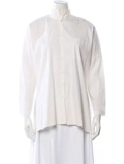 Pre-owned Brunello Cucinelli Long Sleeve Button-up Top In Gray