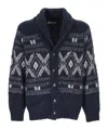 Brunello Cucinelli Long Sleeve Cardigan In Blue