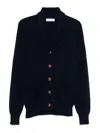 Brunello Cucinelli Men Long Sleeve Cardigan In Dark Blue