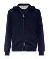 Brunello Cucinelli Long-sleeve Cashmere Hoodie In Black