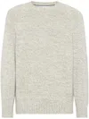 Brunello Cucinelli Long-sleeve Cashmere Jumper In Green