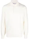 Brunello Cucinelli Long-sleeve Cashmere Polo Shirt