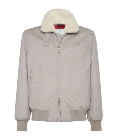 BRUNELLO CUCINELLI BRUNELLO CUCINELLI ZIP-UP BOMBER JACKET
