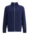 Brunello Cucinelli Long Sleeve Casual Jacket In Blue
