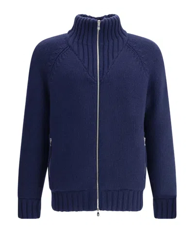 BRUNELLO CUCINELLI HIGH-NECK ZIP-FRONT CASHMERE JACKET