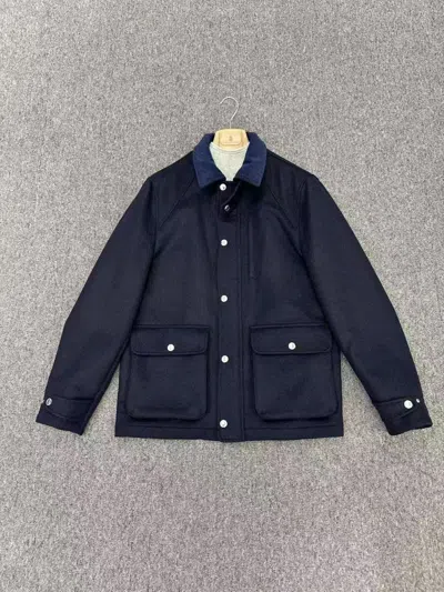Brunello Cucinelli Long Sleeve Casual Jacket In Blue