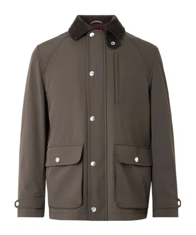 Brunello Cucinelli Long Sleeve Casual Jacket In Brown