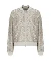 Brunello Cucinelli Long Sleeve Casual Jacket In White