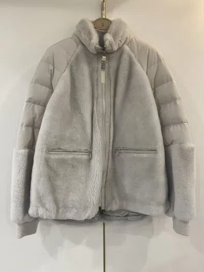 Brunello Cucinelli Long Sleeve Casual Jacket In White