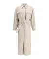 Brunello Cucinelli Silhouette-defining Long Coat With Adjustable Waistband