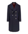 Brunello Cucinelli Martingale Double-breast Coat Men In Blue