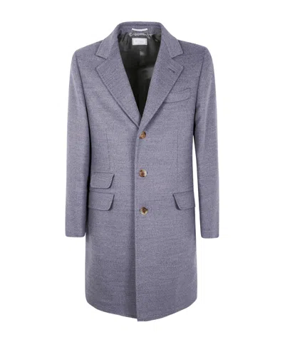 BRUNELLO CUCINELLI BRUNELLO CUCINELLI SINGLE-BREASTED LONG SLEEVED COAT
