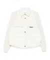 Brunello Cucinelli Two-material Down Jacket With Shiny Flap Detail