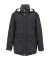 Brunello Cucinelli Long Sleeve Cotton Coat In Black