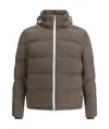 Brunello Cucinelli Long Sleeve Cotton Coat In Brown