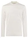 BRUNELLO CUCINELLI BRUNELLO CUCINELLI LONG SLEEVE COTTON JERSEY CHIMNEY NECK T SHIRT