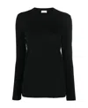 Brunello Cucinelli Long-sleeve Cotton T-shirt In Black