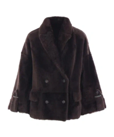 BRUNELLO CUCINELLI BRUNELLO CUCINELLI DOUBLE-BREASTED REVERSIBLE COAT