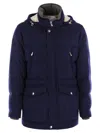 Brunello Cucinelli Padded Jacket In Blue
