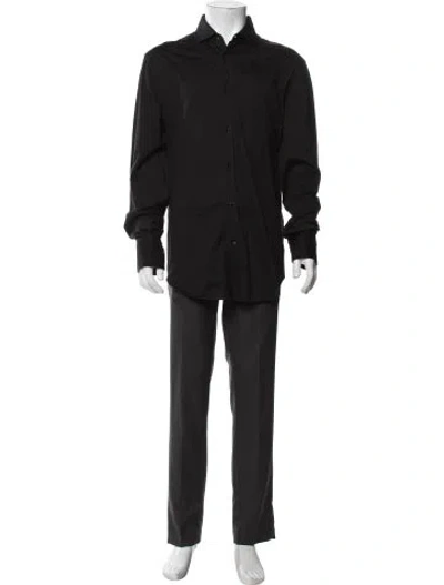 Pre-owned Brunello Cucinelli Long Sleeve Dress Shirt In Black