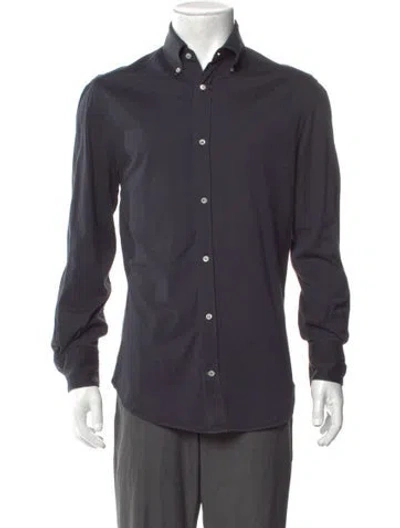 Pre-owned Brunello Cucinelli Long Sleeve Dress Shirt In Gray