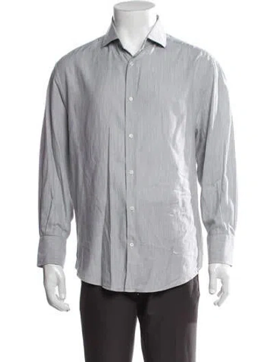 Pre-owned Brunello Cucinelli Long Sleeve Dress Shirt In Grey