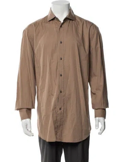 Pre-owned Brunello Cucinelli Long Sleeve Dress Shirt In Neutrals