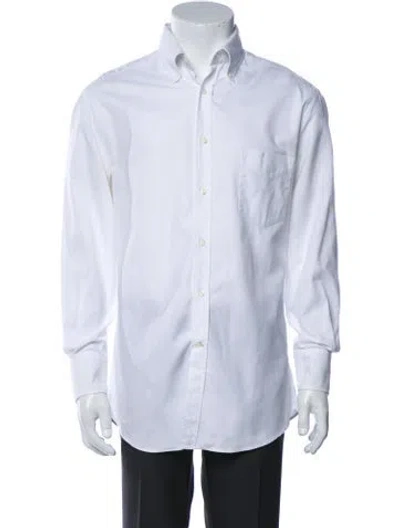 Pre-owned Brunello Cucinelli Long Sleeve Dress Shirt In White