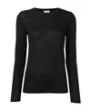 Brunello Cucinelli Long-sleeve Fitted Sweater In Black