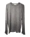 Brunello Cucinelli Long-sleeve Fitted Sweater In Gray