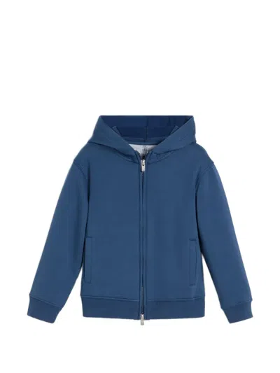 Brunello Cucinelli Long-sleeve Hoodie In Blue