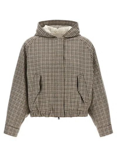 BRUNELLO CUCINELLI BRUNELLO CUCINELLI CHECKED JACKET