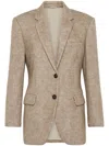 Brunello Cucinelli Blazer Jacket In Brown
