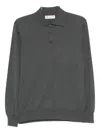 Brunello Cucinelli Ribbed Cashmere Half-zip Sweater In Gray