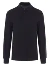 Brunello Cucinelli Long-sleeve Polo Shirt In Black