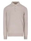 Brunello Cucinelli Long-sleeve Polo Shirt In Animal Print