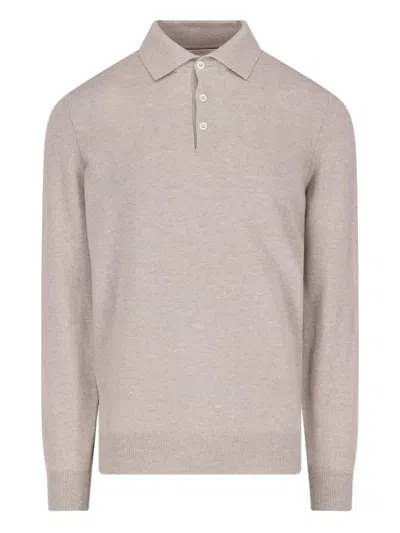 BRUNELLO CUCINELLI LONG-SLEEVE POLO SHIRT