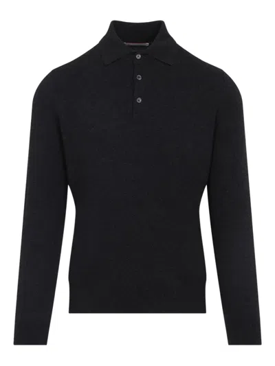 BRUNELLO CUCINELLI LONG-SLEEVE POLO SHIRT