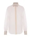 Brunello Cucinelli Long Sleeve Shirt In Nude