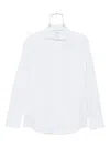 Brunello Cucinelli Men Flannel Chevron Shirt In White