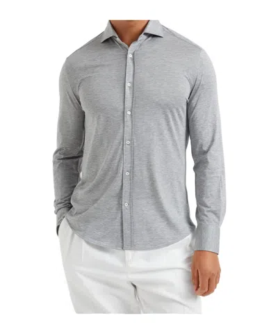 Brunello Cucinelli Long Sleeve Shirt In Gray