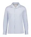 Brunello Cucinelli Long Sleeve Shirt In Sky Blue